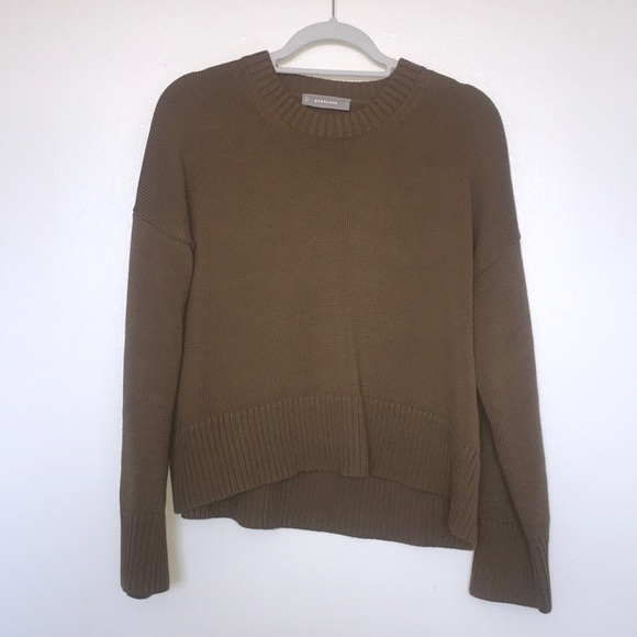 Everlane Sweaters - Everlane  Soft Cotton Square Crew ochre